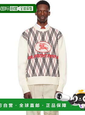 1h可退 潮奢 Burberry 巴宝莉 男士 灰白色 Argyle Check Wool Bl