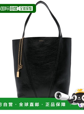 CHLOÉ 女士手提包 C25SS811N84001 AW2025 黑色 E Spin Tote Bag