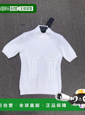 FENDI 女士衬衫 FZX623AEEEF0GME AW2020 黑色 针织短袖T恤