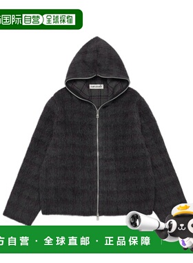 OUR LEGACY 男士外套 M2266FF SS2026 黑色 全拉链连帽衫