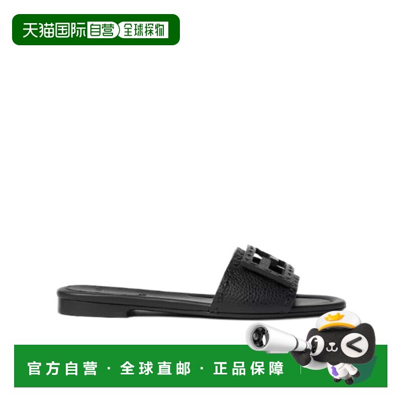 FENDI 女士拖鞋 8R8136AQY2F0QA1 AW2026 SLIDE 女鞋黑色凉鞋