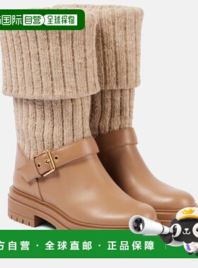 1h可退 潮奢 Gianvito Rossi 吉安维托 罗西 女士 Thurso sock 皮