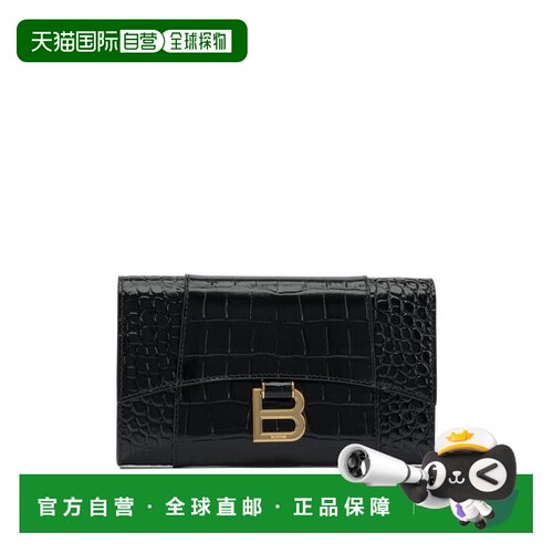 BALENCIAGA 女士手拿包 8463432ABLU1000BLACK SS【付后1h可退】