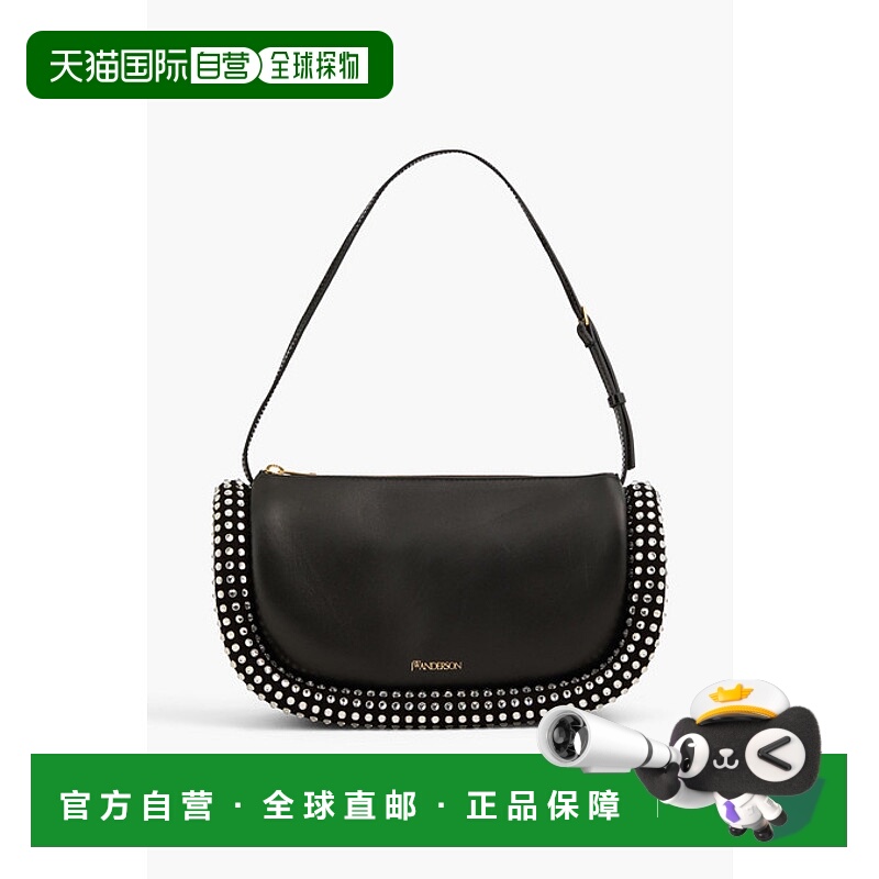 1h可退 潮奢 J.W. Anderson 女士 Bumper 水晶装饰皮革肩包 HB050
