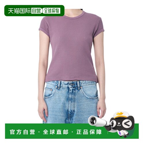 ACNE STUDIOS 女士T恤 CL0332ADB SS2025 紫色 短袖T恤