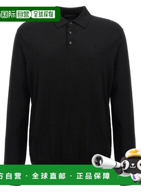 ZANONE 男士T恤 810102Z0290N3017 CO 黑色 Wool Polo Shirt