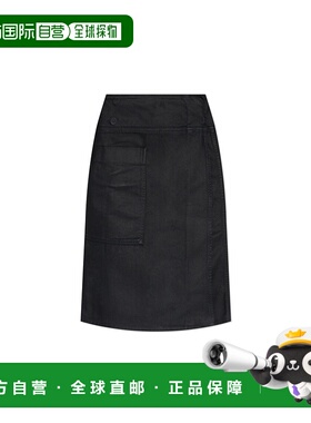 LEMAIRE 女士半身裙 SK1055LD1059BK996 AW2025 黑色包臀裙长裙