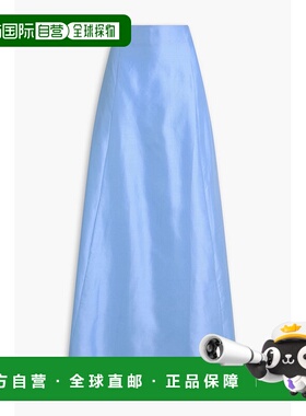 1h可退 潮奢 Staud 女士 Vincenzo 真丝山东绸长款半身裙 R24S614