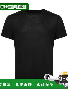 RICK OWENS 男士T恤 RU01F2265JS09 SS2026 黑色 Temple 短袖T恤