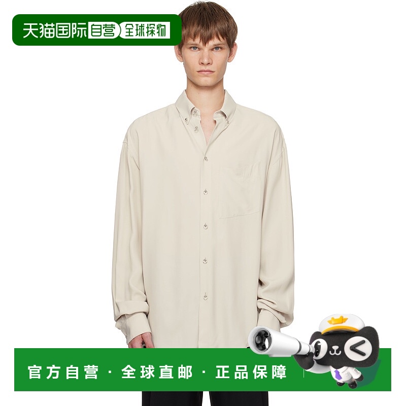 潮奢 Mugler 穆勒 男士 灰色 Pierced 衬衫 25F1TO0724484