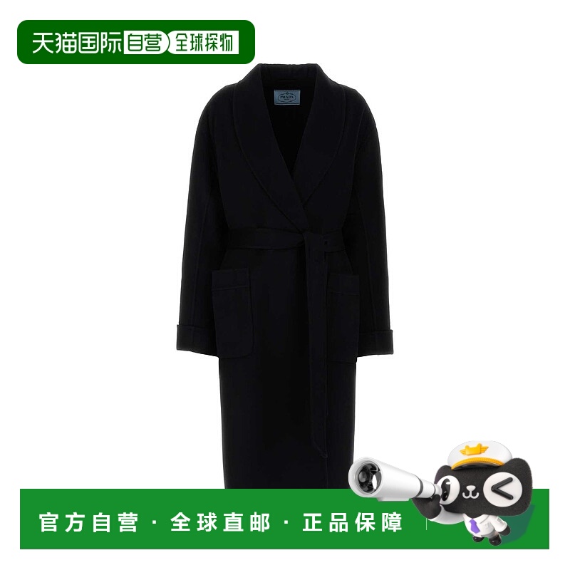 1h可退 PRADA 女士大衣 P663SSOOO179BF0002 AW2025 黑色 Black w