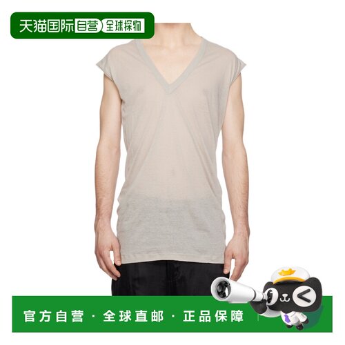 RICK OWENS 男士T恤 RU01F2233UC08 SS2026 花色 深V领T恤上衣