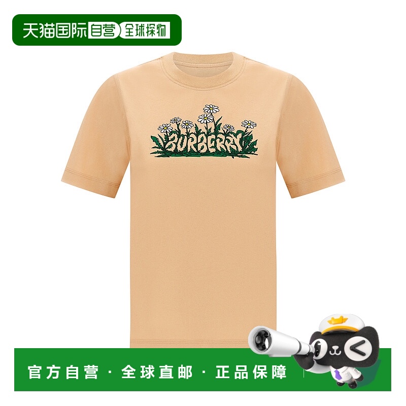 1h可退 BURBERRY 女士T恤 8102402TEACUP SS2025 粉红色 Printed