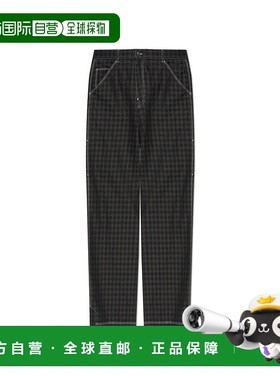 1h可退 AMIRI 男士休闲裤 AMPACA10390001 AW2025 黑色 Logo shor