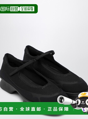 1h可退 潮奢 Prada 普拉达 女士 黑色网纱芭蕾平底鞋 1F111O050YZ