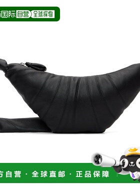 1h可退 潮奢 Lemaire 男士 黑色中号 Croissant 单肩包 BG0001LL0