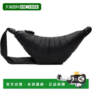 1h可退 潮奢 Lemaire 男士 黑色中号 Croissant 单肩包 BG0001LL0