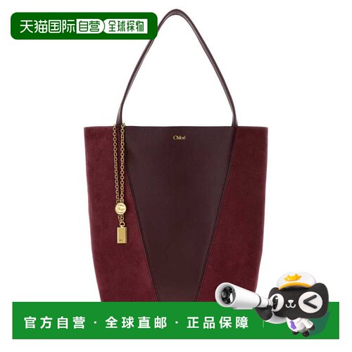 CHLOÉ 女士斜挎包 CH26WS811T68606 AW2026 酒红色 Burgundy leat