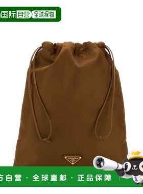 PRADA 女士手拿包 1NK0012HG6F0134 CO 驼色 RE-NYLON POUCH