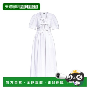 GANNI 女士连衣裙 W11156977151 AW2025 白色 Dress with decorat