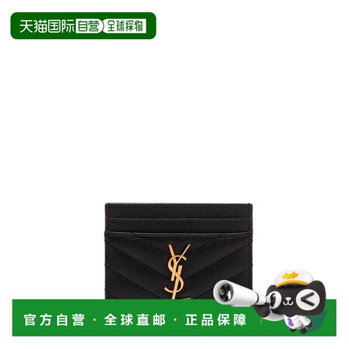 Saint Laurent 圣罗兰 女士 Monogram 细纹粒面皮革绗缝卡包 4232
