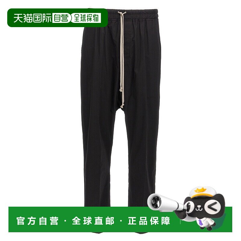 RICK OWENS 男士运动裤 RU02E1380TE09 AW2025 黑色