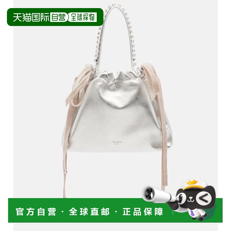 1h可退 潮奢 Jimmy Choo 周仰杰 女士 抽绳迷你精饰皮革肩包