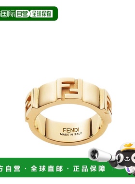 FENDI 女士戒指 8AK895B08F0CFK CO 黄色 徽标戒指