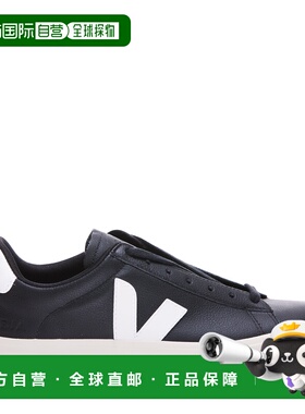 1h可退 潮奢 Veja 男士 CAMPO 黑色白色皮质运动鞋 CP0501215B