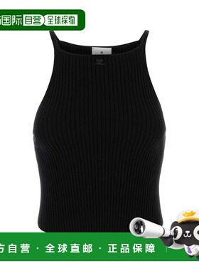 1h可退 潮奢 Courreges 女士 无袖圆形罗纹针织上衣 325MTO450FI0