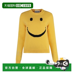 SS2025 092405070028 黄色 Boat pul MOSCHINO neck 女士针织毛衣