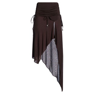 女士 长款 半身裙 潮奢 舒适时尚 Attico brown棕色 The