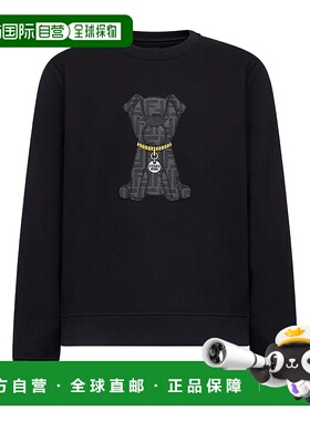FENDI 男士针织衫 FY0178AW0QF0QA1 SS2026 黑色 圆领卫衣长袖