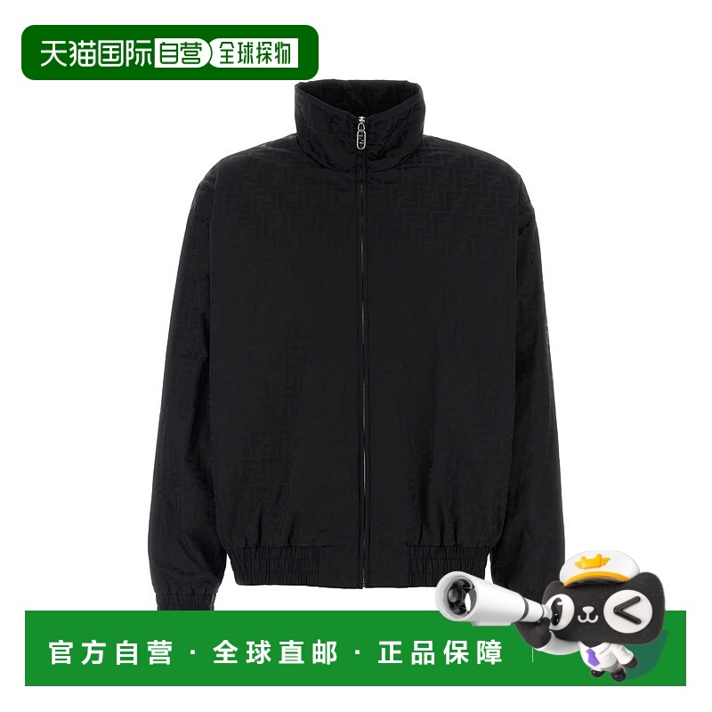 1h可退 FENDI 男士夹克 FAA951ATN9F0GME AW2025 黑色 PIUMINI