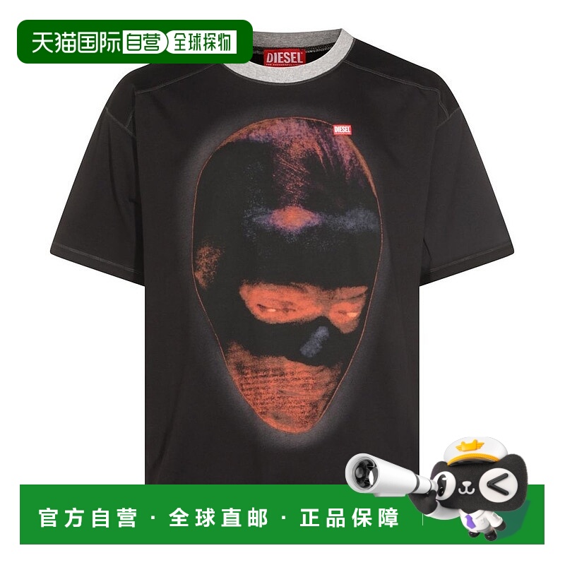 潮奢 Diesel 迪赛 男士 印花圓領T卹 A209400PLAT