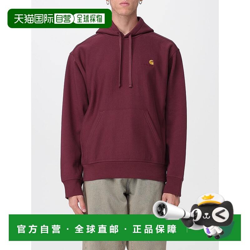 1h可退 CARHARTT WIP 男士卫衣 I02827933KXX AW2025 酒红色