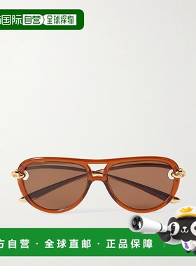 1h可退 潮奢 Bottega Veneta 葆蝶家 女士 眼鏡飛行員鏡框太陽眼