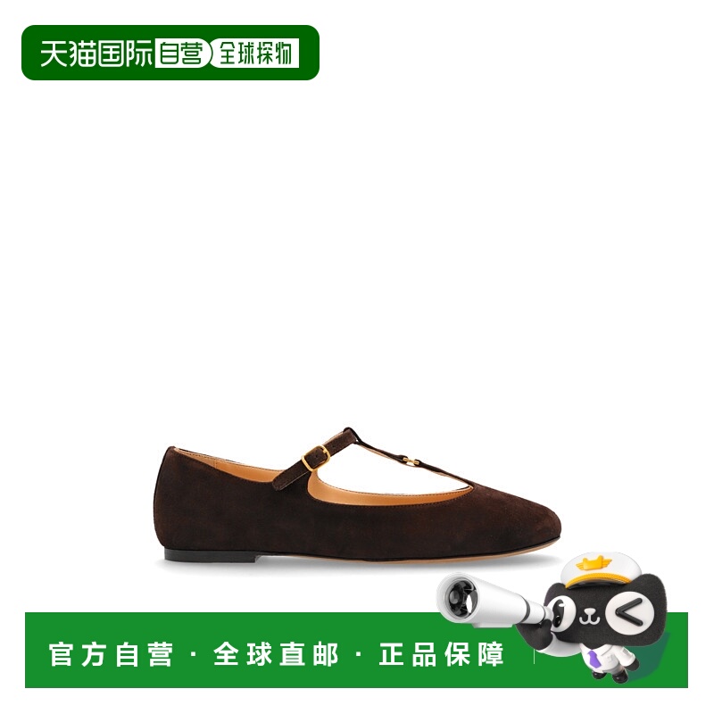 1h可退 CHLOÉ 女士芭蕾乐福鞋 CH25W02NRA25B AW2025 深棕色 ‘Ma