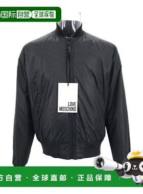 1h可退 MOSCHINO 男士夹克 MH69701T8642C74 AW2024 黑色 长袖拉