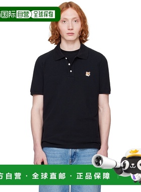 1h可退 潮奢 MAISON KITSUNE 男士 黑色 Fox Head Patch Regular