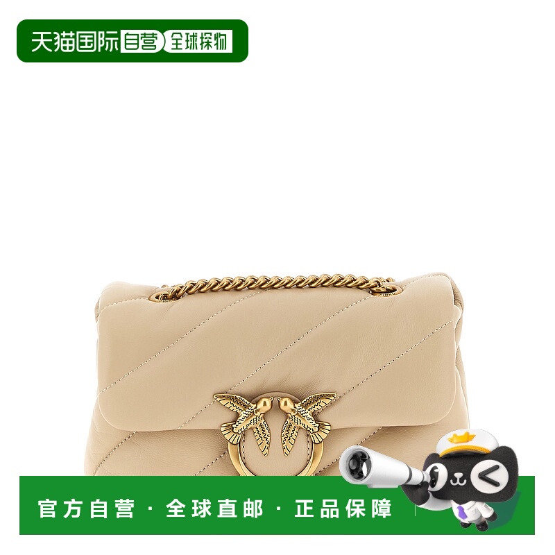 1h可退 PINKO 女士单肩包 100039A0F2C50Q CO 浅棕色 BORSA A TRA