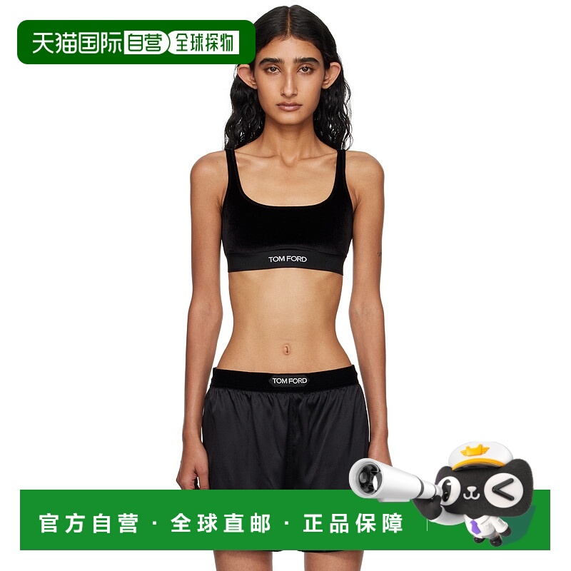 1h可退 潮奢 Tom Ford 汤姆 福特 女士 黑色 Stretch Lustrous Ve