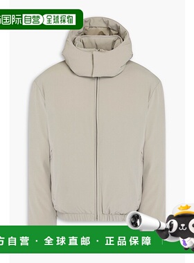 1h可退 潮奢 Sandro 男士 斜纹布连帽夹克 SHPBL00860MASTIC