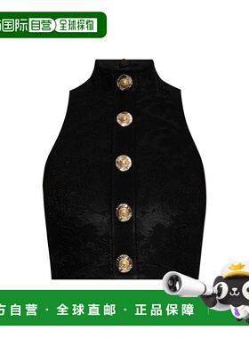 BALMAIN 女士马甲 FF1AB495JK650PA AW2025 黑色