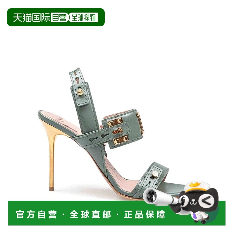 1h可退 BALMAIN 女士高跟鞋 EN1UH086VERDE SS2025 蓝色 BALMAIN