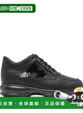 HOGAN 女士运动鞋 HXW00N056400ZL999 AW2025 黑色 Hogan Interac