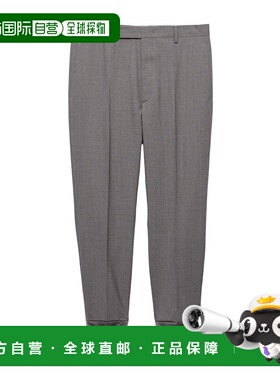 PRADA 男士休闲裤 UP03661XMYSOOOF0031 CO 灰色羊毛 慢跑裤卫裤