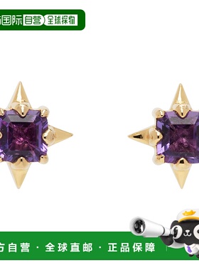 1h可退 潮奢 Stolen Girlfriends Club 男士 金色 Punk Rose 耳钉