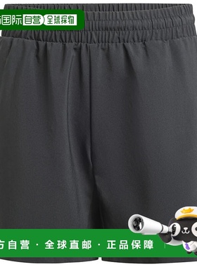 ADIDAS 男童短裤 JI9254NERO CO 黑色 PANTALONCINO BAMBINO TENN