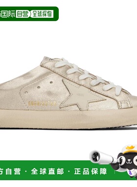 1h可退 潮奢 GOLDEN GOOSE 女士 金色 Super-Star Sabot 运动鞋 G
